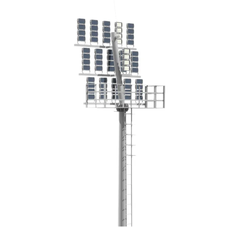High Mast Light Pole With Ladder